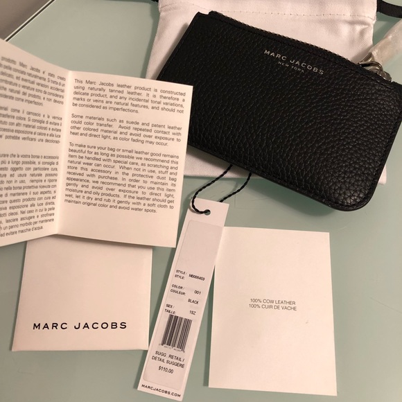 Marc Jacobs Gotham City Pebbled Leather Key Pouch - Picture 5 of 8